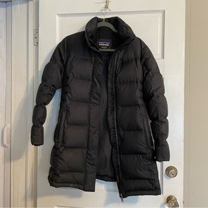 Patagonia womens small down with it parka black